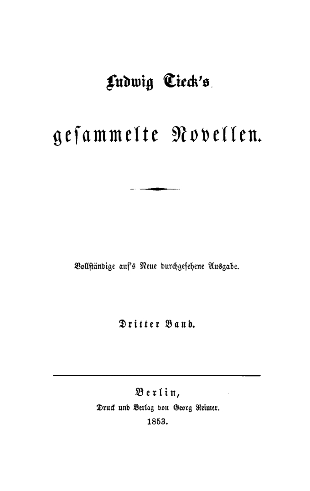 Novellen, Band 3 [GlÃ¼ck giebt Verstand. Der funfzehnte November. Tod des Dichters] 1st Edition â€“ PDF/EPUB Version Downloadable